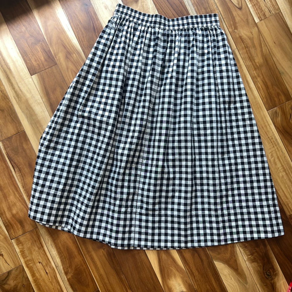 Alex Mill gingham check midi skirt - Picture 4 of 8
